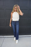 Chase High Rise Wide Jeans Dark Denim