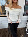 Fall Lace Top Ivory