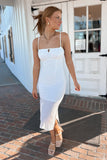 Sundays Pucker Midi Dress - White