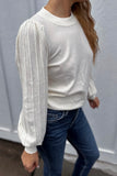 Kameron Puff Sleeve Top Ivory