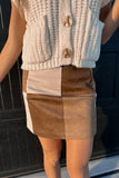 Ash Suede Mini Skirt Mocha