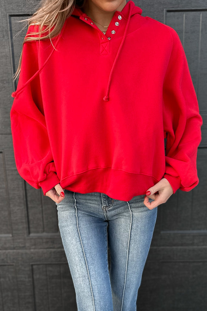 Cherry Twist Oversized Hoodie