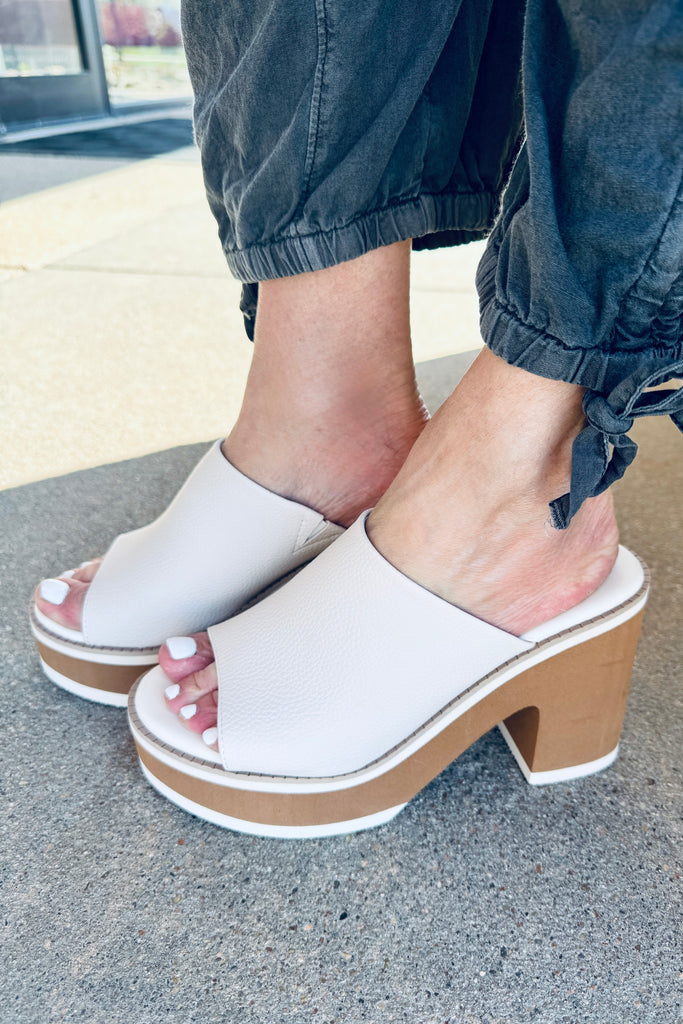 Jemma Platform- Ivory- FINAL SALE