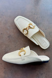 Andromeda loafer slide- Off White- FINAL SALE