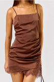 Godiva Dress- Brown
