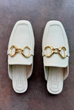 Andromeda loafer slide- Off White- FINAL SALE
