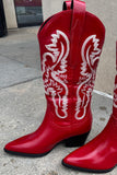 Amaya Cherry Red Boot-FINAL SALE