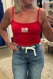 Patch Flag Tank- Red