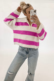 Rugby Sweater- Neon Pink- FINAL SALE