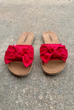 Script Bow Flat- Red- FINAL SALE