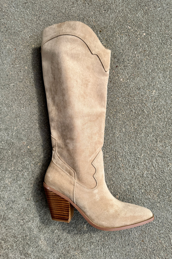 Classy Western Boot- Beige