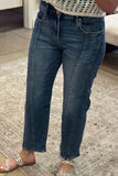 Macie Risen High Rise Crop Jean Dark