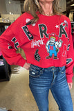 Ne Herbie & Patches Sweatshirt- Red