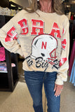 Nebraska Oversized Sweatshirt- Oatmeal