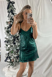 Tis The Season Mini Dress Green- FINAL SALE