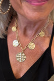 The Hammered Medallions Necklace by Zenzi