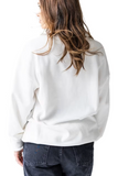 Herby Husker Chenille Sweatshirt- White