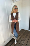 Mia Sweater Vest Chocolate