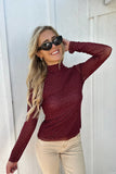 Spencer Embellished Top Burgundy