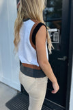 Phoebe Top Almond/Grey/Black