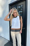 Phoebe Top Almond/Grey/Black
