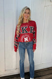 Husker Crew Red