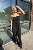 Juliette Strapless Jumpsuit Black