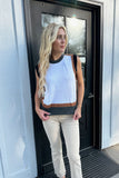 Phoebe Top Almond/Grey/Black