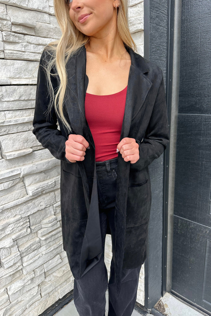 Fireside Suede Jacket Black