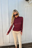 Spencer Embellished Top Burgundy