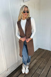 Mia Sweater Vest Chocolate
