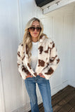 Texas Faux Fur Jacket Cream/Brown