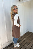 Mia Sweater Vest Chocolate