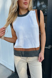 Phoebe Top Almond/Grey/Black