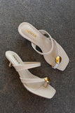Vanity Kitten Heel - Ivory