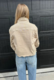 Autumn Denim Jacket Taupe FINAL SALE