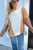 Bella Longsleeve Top Tan/Brown