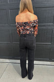 Midnight High Rise Wide Leg Jeans