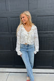 Mollie Lace Tie Top Cream