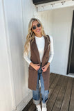 Mia Sweater Vest Chocolate