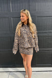 Ansley Leopard Mini Skirt