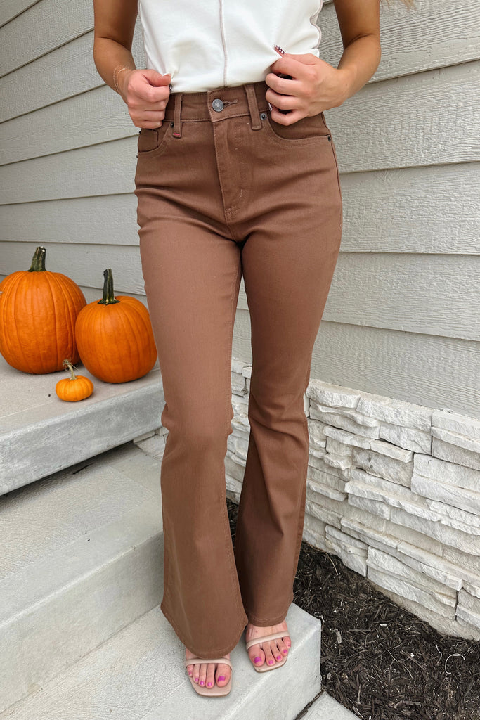 Coffee Run Flare Jeans