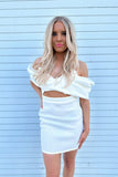 Last Call Mini Dress Ivory- FINAL SALE