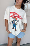 Herbie With Flag Tee- White