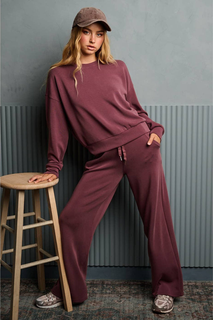 Scuba Lounge Pants- Plum