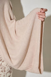 Asymmetrical One Shoulder Knit Drape Top- Oatmeal