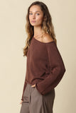 Laurel Knit Sweater- Coffee