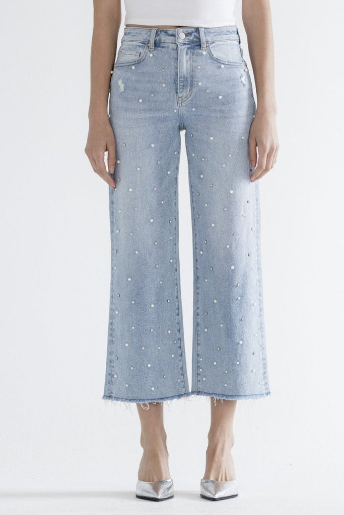 Mica Pearl & Bling Wide Leg