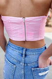 Cotton Candy Pink Tube Top- FINAL SALE