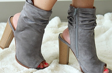 Peep Toe Boots for Fall